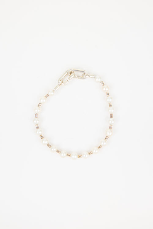Tiffany & Co. Sterling Silver & Freshwater Pearl Bracelet