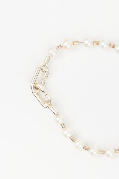 Tiffany & Co. Sterling Silver & Freshwater Pearl Bracelet