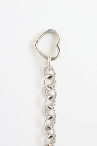 Tiffany & Co. Sterling Silver Open Heart Link Bracelet