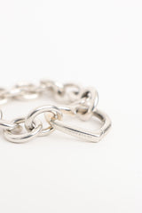 Tiffany & Co. Sterling Silver Open Heart Link Bracelet