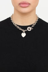 Tiffany & Co. Sterling Silver Heart Tag Toggle Necklace