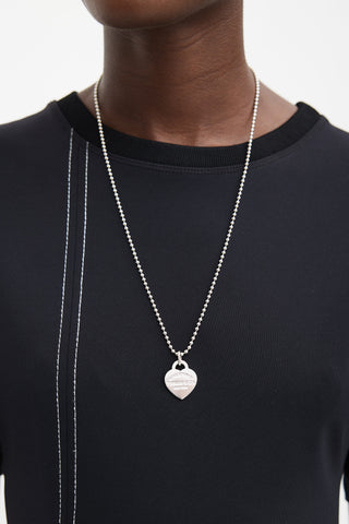 Tiffany & Co. Sterling Silver Return To Tiffany Metal Bead Necklace