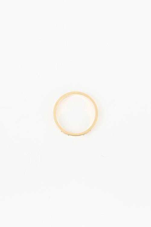 Gucci 18K Gold Icon GG Ring