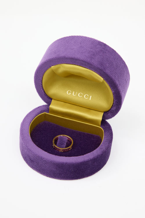 Gucci 18K Gold Icon GG Ring
