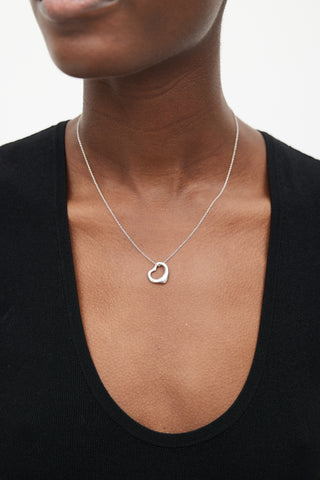 Tiffany & Co. x Elsa Perreti Sterling Silver Open Heart Necklace