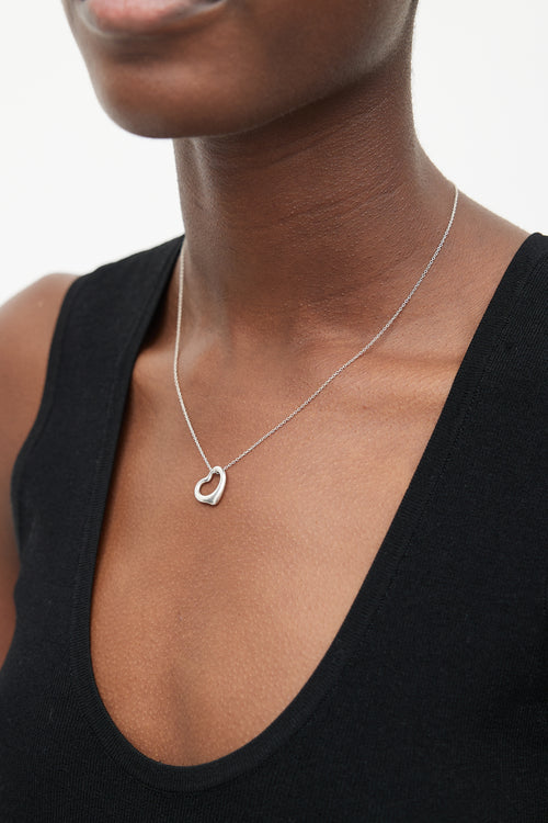 Tiffany & Co. x Elsa Perreti Sterling Silver Open Heart Necklace