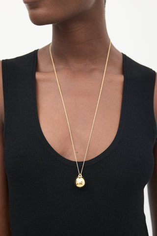 Tiffany & Co. 18K Gold HardWear Ball Chain Necklace