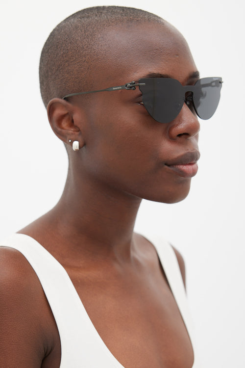 Tiffany & Co. Black Rimless TF3097TD Sunglasses