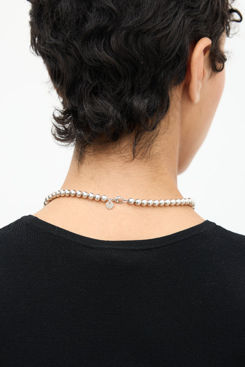 Tiffany & Co. Sterling Silver HardWear Graduated Ball Necklace