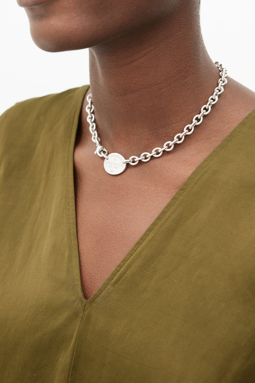 Tiffany & Co. Sterling Silver Return To Tiffany Chain Choker