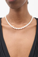 Tiffany & Co. White Gold Essential Pearl Necklace