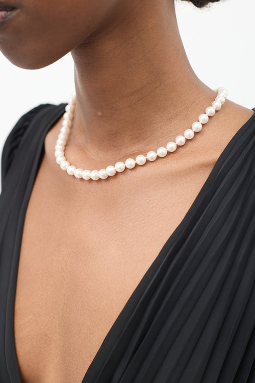 Tiffany & Co. White Gold Essential Pearl Necklace