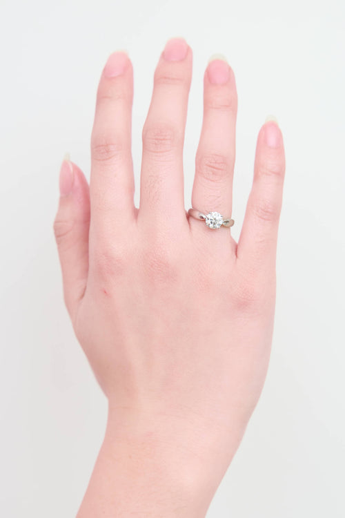 Diamond and Platinum Engagement Ring
