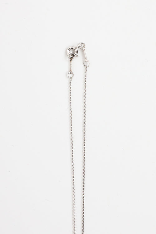 Tiffany & Co. Elsa Peretti Sterling Silver Open Heart Necklace