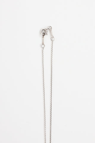 Tiffany & Co. Elsa Peretti Sterling Silver Open Heart Necklace