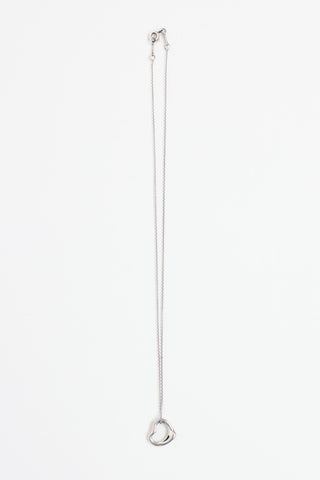 Tiffany & Co. Elsa Peretti Sterling Silver Open Heart Necklace