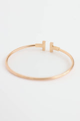 Tiffany & Co. 18K Rose Gold & Diamond T Wire Bracelet