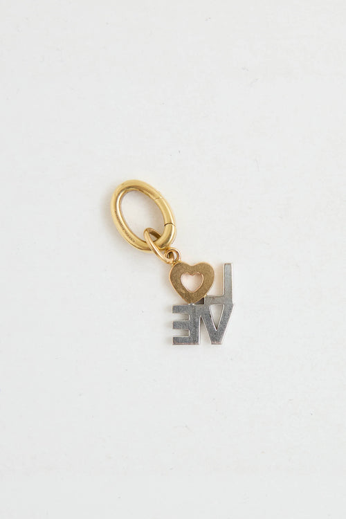 Tiffany & Co. 18K White Gold Diamond LOVE Charm