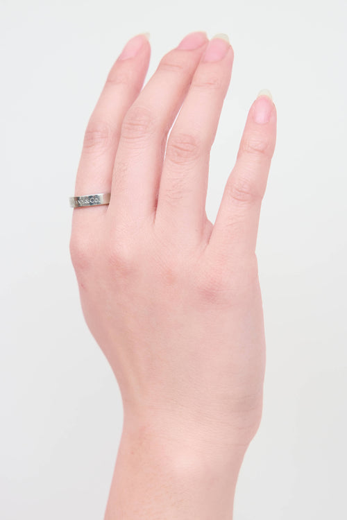 Platinum 4mm Band Ring