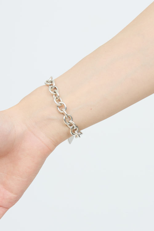 Tiffany & Co. Sterling Silver Heart 'Please Return to Tiffany' Bracelet