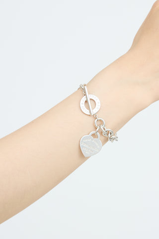 Tiffany & Co. Sterling Silver Heart 'Please Return to Tiffany' Bracelet