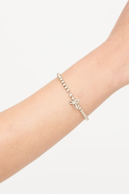 Tiffany & Co. Sterling Silver Mini Bow Bracelet