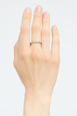 Tiffany & Co. 18K Gold & Platinum Milgrain Ring
