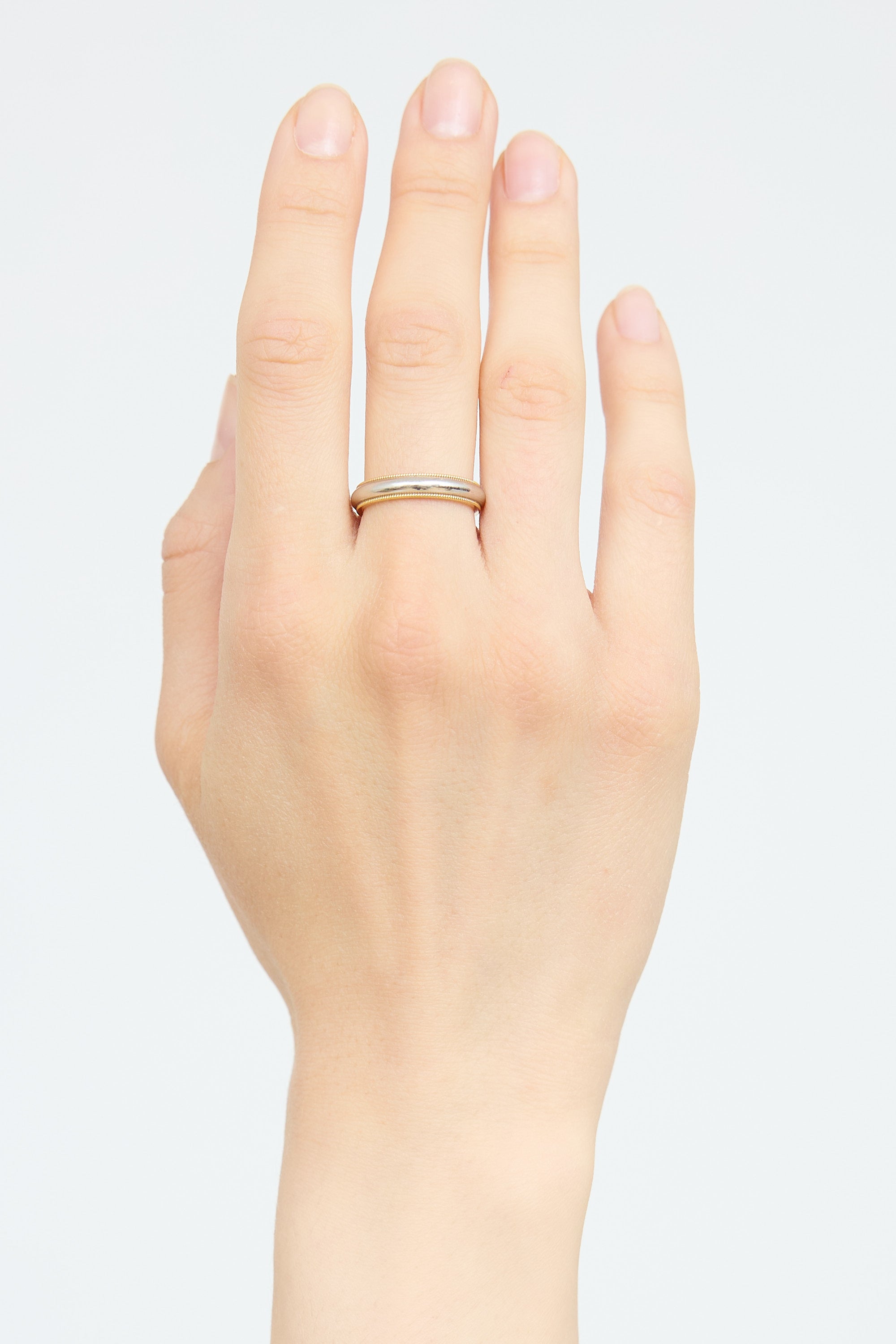 Tiffany & Co. // 18K Gold & Platinum Milgrain Ring – VSP Consignment