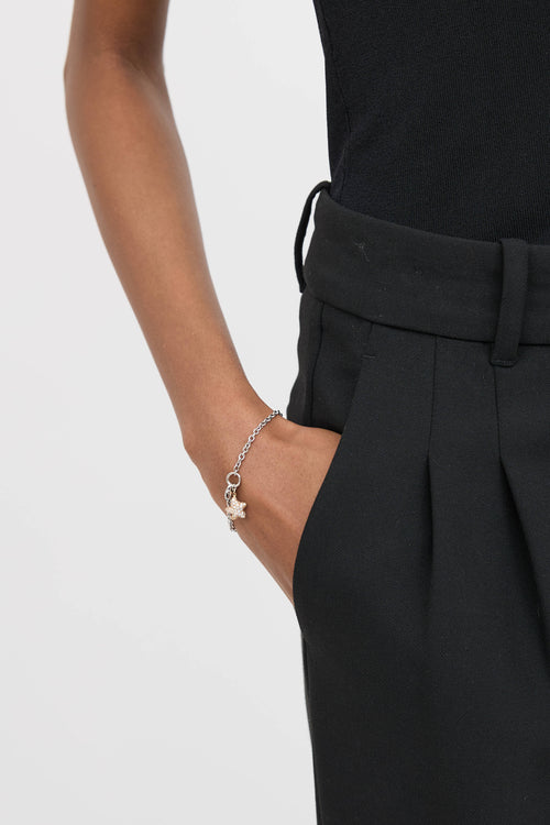 Adamas 18K White & Rose Gold Diamond Star Bracelet