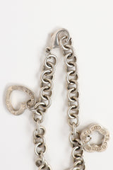 Tiffany & Co. Sterling Silver 1837 Flower & Heart Charm Bracelet