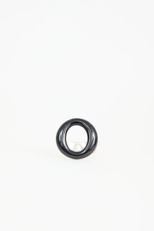 Tiffany & Co. Sterling Silver & Enamel Sevillana Ring