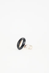 Tiffany & Co. Sterling Silver & Enamel Sevillana Ring