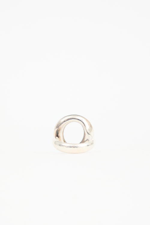 Tiffany & Co. Sterling Silver & Enamel Sevillana Ring