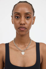 Tiffany & Co. Sterling Silver Heart Tag Necklace