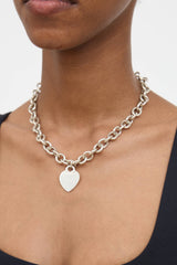 Tiffany & Co. Sterling Silver Heart Tag Necklace