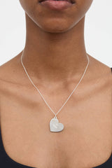 Tiffany & Co. Sterling Silver Mom Heart Tag Necklace