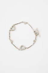 Tiffany & Co. Sterling Silver Heart Station Bracelet