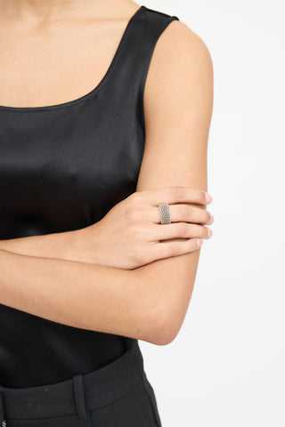 Tiffany & Co. Sterling Silver Somerset Mesh Band Ring