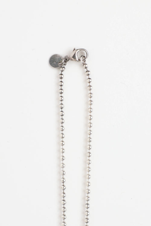 Tiffany & Co. Sterling Silver Heart Filigree Keyhole Necklace