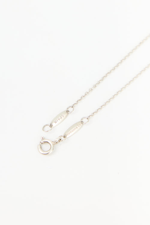 Tiffany & Co. X Elsa Peretti Sterling Silver & Turquoise Color By The Yard Bracelet