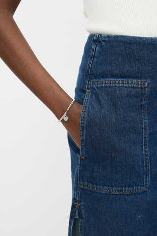 Tiffany & Co. Sterling Silver Heart Tag Bead Bracelet