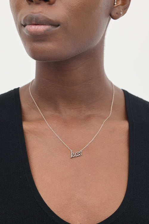 Tiffany & Co. X Paloma's Graffiti Sterling Silver Kiss Necklace