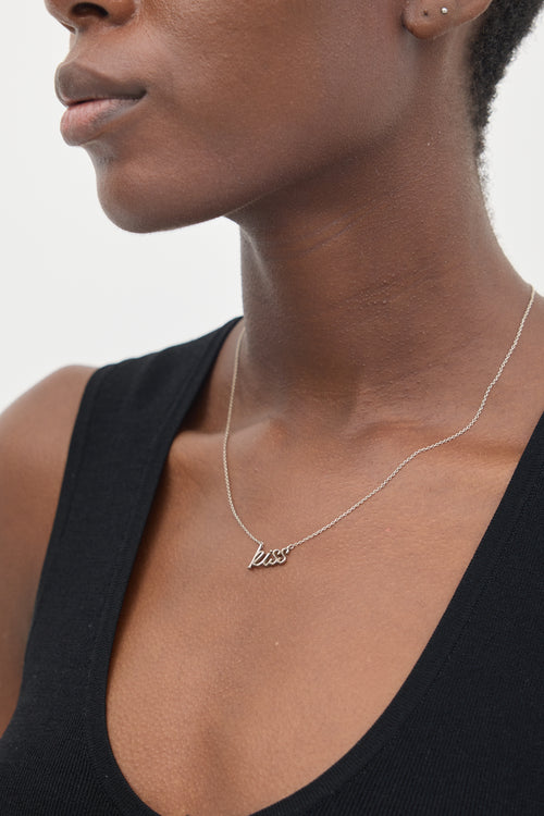 Tiffany & Co. X Paloma's Graffiti Sterling Silver Kiss Necklace