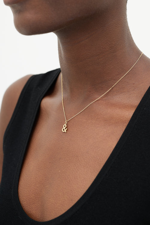 Tiffany & Co. 18K Gold & Pendant Necklace