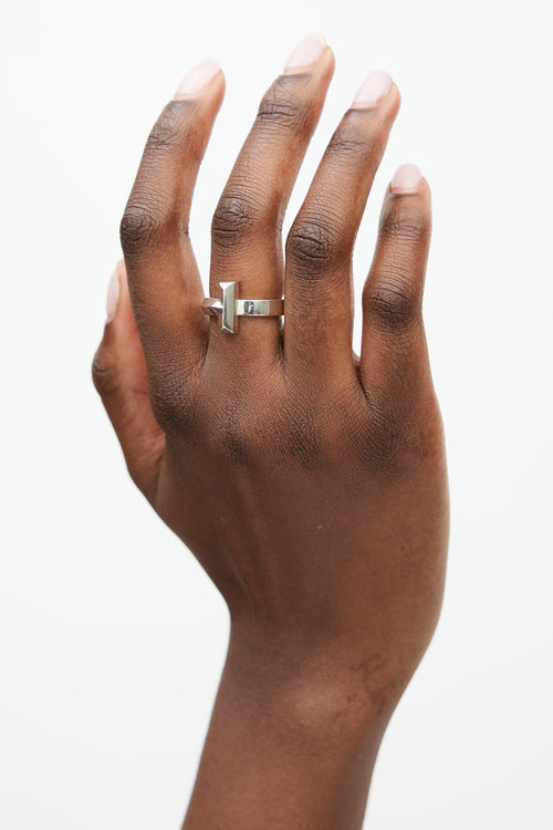 Tiffany & Co. 18K White Gold T1 Ring