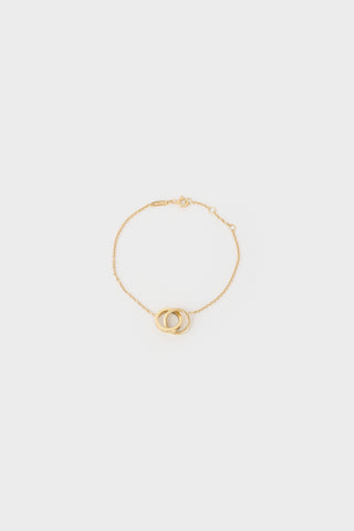 Tiffany & Co. 18k Gold Interlocking Circles Chain Bracelet