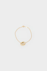 Tiffany & Co. 18k Gold Interlocking Circles Chain Bracelet