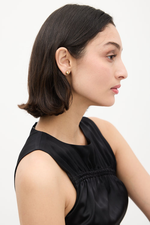 Tiffany & Co. Gold Hardwear Ball Stud Earrings