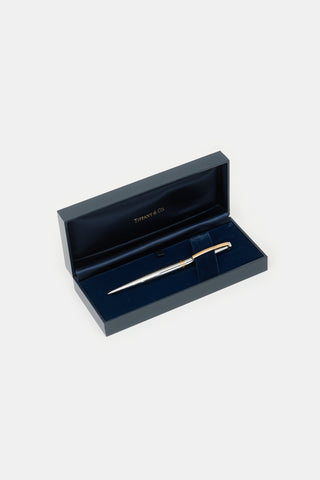 Tiffany & Co. Sterling Silver & Gold Plated Mechanical Pencil