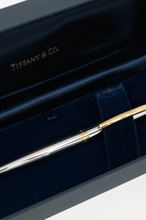 Tiffany & Co. Sterling Silver & Gold Plated Mechanical Pencil